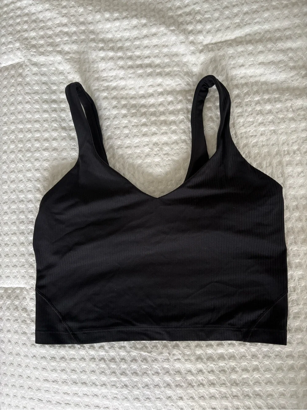 lululemon athletica Black Ribbed Align Tank Top